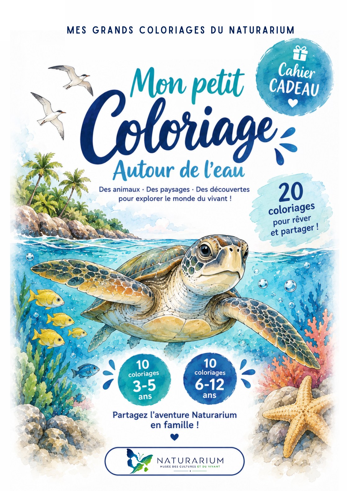 Mon petit coloriage autour de l’eau, cahier cadeau du Naturarium